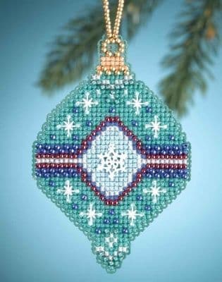 Mill Hill Jade Christmas Jewels beaded cross stitch kit