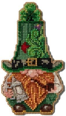 Mill Hill Jim Shore Leprechaun Gnome with Stein beaded cross stitch kit