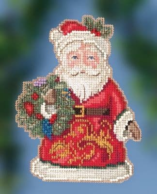 Mill Hill Jim Shore Winter Wishes Santa beaded cross stitch kit