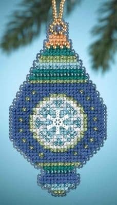 Mill Hill Lapis Christmas Jewels beaded cross stitch kit