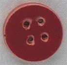 Mill Hill Medium Red Round button 86278