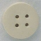 Mill Hill Medium White Round button 86277