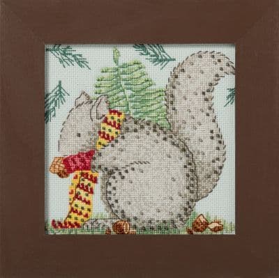 Mill Hill Nutty Squirrel Debbie Mumm beaded cross stitch kit