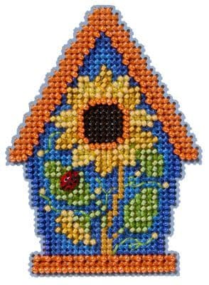 Mill Hill Painted Birdhouse beaded cross stitch kit