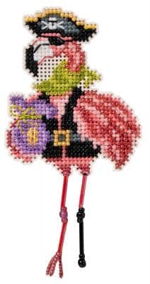 Mill Hill Pirate Flamingo cross stitch kit