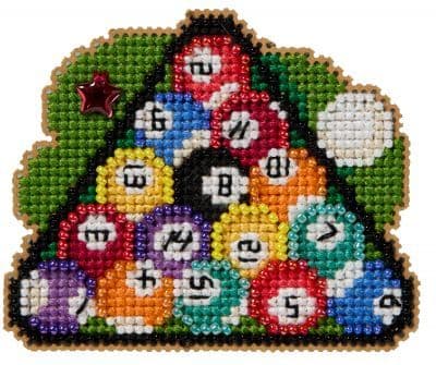 Mill Hill Pool Balls beaded cross stitch kit