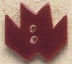 Mill Hill Red Maple Leaf button 43051