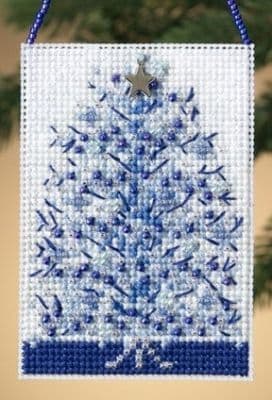 Mill Hill Silvery Tree beaded cross stitch kit