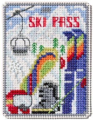 Mill Hill Ski Pass beaded cross stitch kit