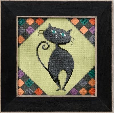 Mill Hill Smoky - Alley Cats Debbie Mumm beaded cross stitch kit