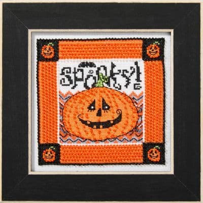 Mill Hill Spooky Pumpkin Debbie Mumm beaded cross stitch kit
