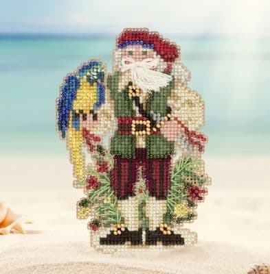 Mill Hill Trinidad Caribbean Santa beaded cross stitch kit