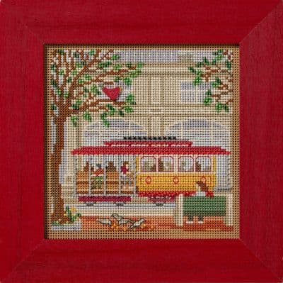 Mill Hill Trolley Car beaded cross stitch kit