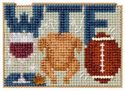 Mill Hill Wine, Turkey, Football cross stitch kit