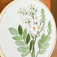 Milpoint Achillea Ptarmica Freestyle embroidery kit