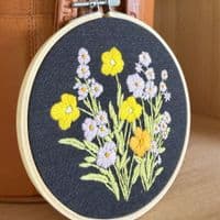 Milpoint Bellflower and Calendula Freestyle embroidery kit