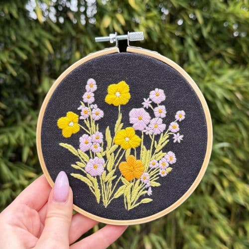 Milpoint Bellflower and Calendula Freestyle embroidery kit