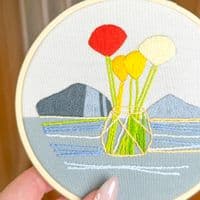 Milpoint Blooming Line Freestyle embroidery kit