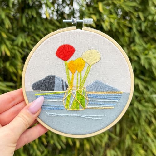 Milpoint Blooming Line Freestyle embroidery kit
