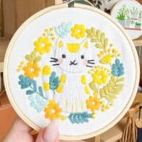 Milpoint Boho Cat Freestyle embroidery kit