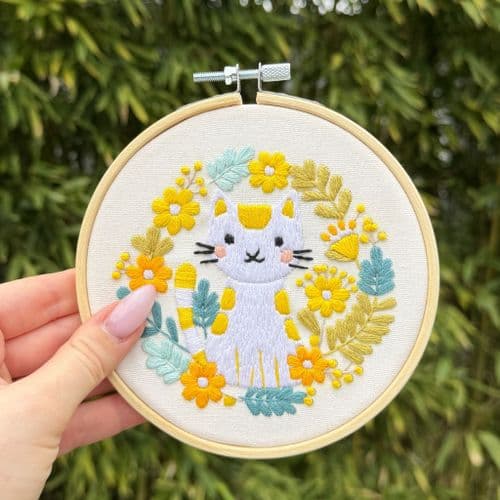 Milpoint Boho Cat Freestyle embroidery kit