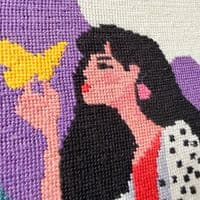Milpoint Butterfly Lady Tapestry kit