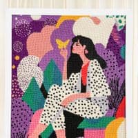 Milpoint Butterfly Lady Tapestry kit