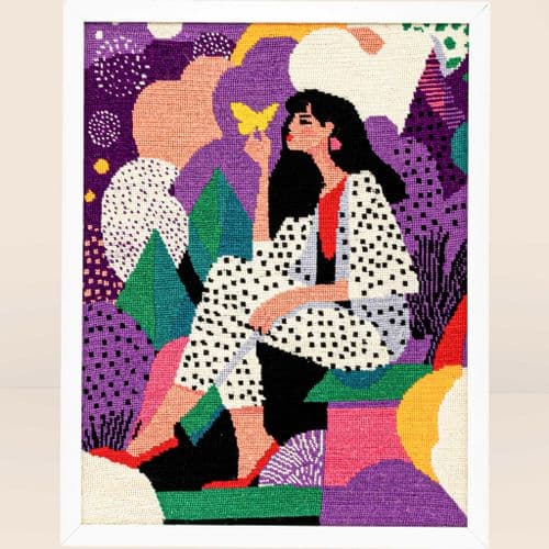 Milpoint Butterfly Lady Tapestry kit