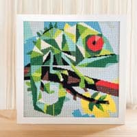 Milpoint Chameleon on a Branch Tapestry kit
