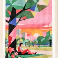 Milpoint Dusk in the Park Tapestry kit