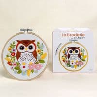 Milpoint Floral Owl Freestyle embroidery kit