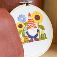 Milpoint Garden Gnome Freestyle embroidery kit