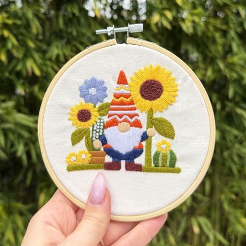 Milpoint Garden Gnome Freestyle embroidery kit