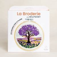 Milpoint Jacaranda on the Plain Freestyle embroidery kit
