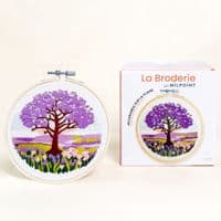 Milpoint Jacaranda on the Plain Freestyle embroidery kit