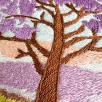 Milpoint Jacaranda on the Plain Freestyle embroidery kit
