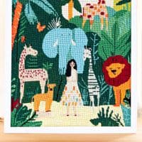 Milpoint Jungle Heart Tapestry kit