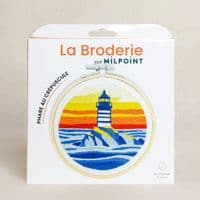 Milpoint Lighthouse at Dusk Freestyle embroidery kit