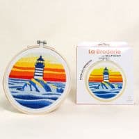 Milpoint Lighthouse at Dusk Freestyle embroidery kit