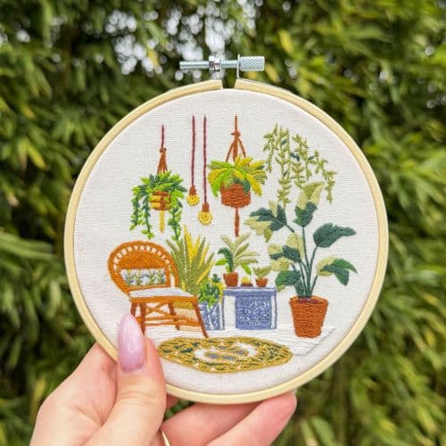 Milpoint Little Greenhouse Freestyle embroidery kit