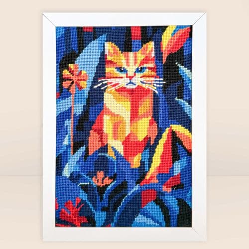 Milpoint Midnight Cat Tapestry kit
