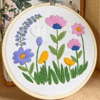 Milpoint Pastel Meadow Freestyle embroidery kit