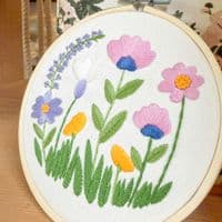 Milpoint Pastel Meadow Freestyle embroidery kit