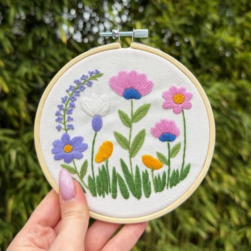Milpoint Pastel Meadow Freestyle embroidery kit