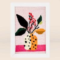 Milpoint Red Bloom Vase Tapestry kit