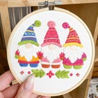 Milpoint Santa's Gnomes Freestyle embroidery kit