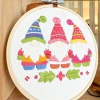 Milpoint Santa's Gnomes Freestyle embroidery kit