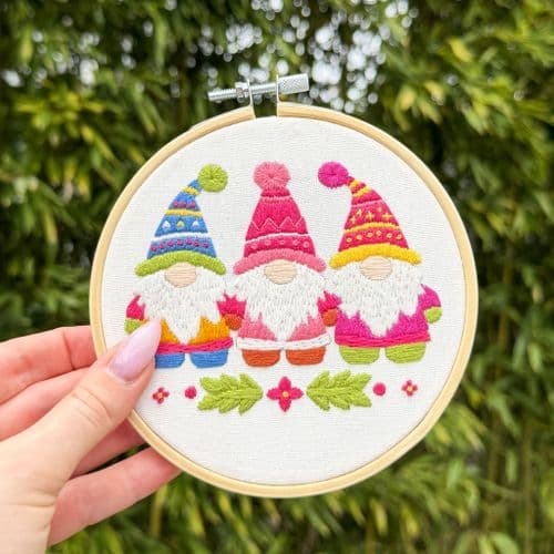Milpoint Santa's Gnomes Freestyle embroidery kit