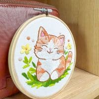 Milpoint Smiling Kitty Freestyle embroidery kit