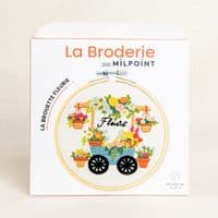 Milpoint The Flower Wheelbarrow Freestyle embroidery kit